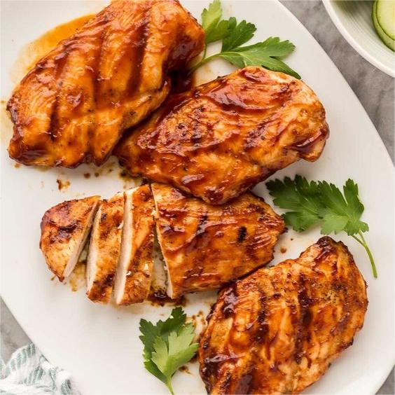 Grilled Chicken with BBQ Sauce