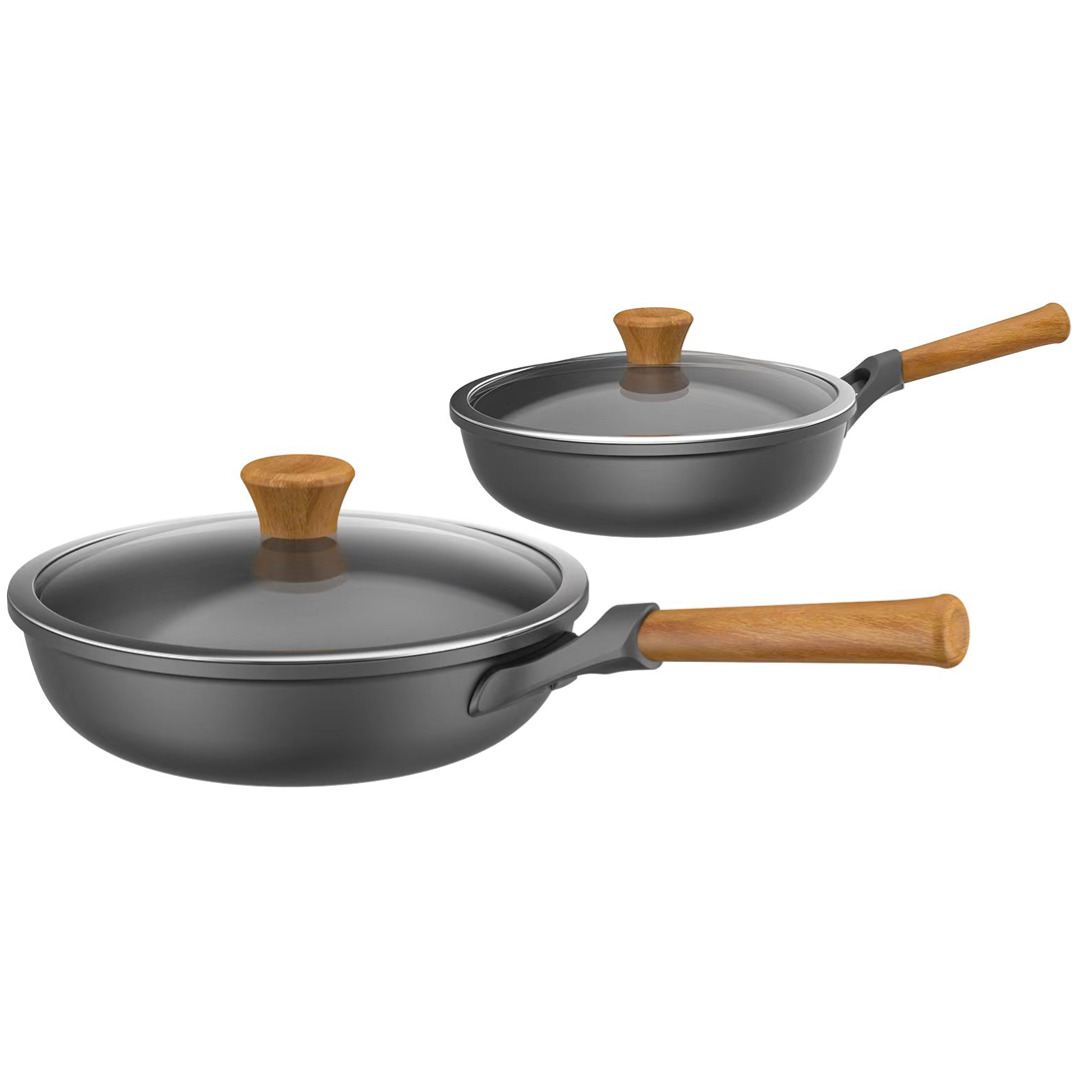 Black Nonstick 4 Piese Set for Family